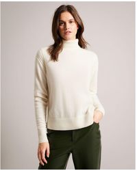 Ted Baker - Ruthell Organic Cashmere Roll Neck Jumper - Lyst
