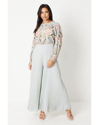 Coast - Hand Embellished Bodice Jumpsuit With Pleated Trouser - Lyst