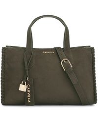 Carvela Kurt Geiger - Suedette Juno Whipstitch Mini Bag - Lyst