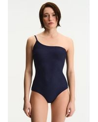 Penti - Hailey One Shoulder Textured Swimsuit - Lyst