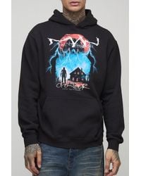 BoohooMAN - Tall Oversized Gothic Ofcl Tour Vintage Wash Print Hoodie - Lyst
