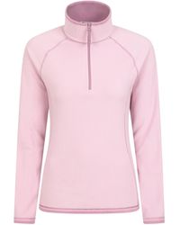 Mountain Warehouse - Ladies Montana Half Zip Fleece Top (Dark) - Lyst