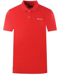 Aquascutum - Brand Logo Plain Polo Shirt - Lyst