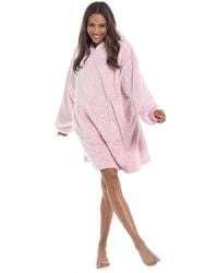 Sleep Snob - Ladies Soft Touch Fleece Snuggle Hoodie For Winter - Lyst
