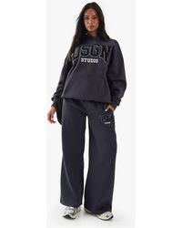 DSGN Studio - Towelling Applique Straight Leg Jogger - Lyst
