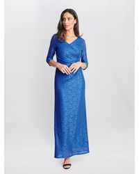 Gina Bacconi - Fearne Lace Wrap Maxi Dress - Lyst
