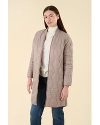 Harvey & Jones - Water Resistant Longline Onion Quilted Jacket Nylon - Lyst