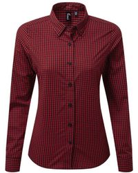 PREMIER - Ladies Maxton Check Long Sleeve Shirt (/) - Lyst
