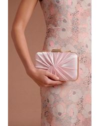 Oasis - Beaut Satin Twist Clutch Bag - Lyst