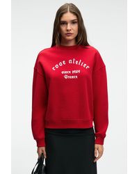 Grimelange - Printed Crew Neck Sweatshirt - Lyst