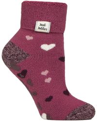 Heat Holders - Cozy Turn-Over Cuff Lounge Socks - Lyst