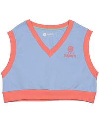 Superb - Be Happy Rsc-S2101 V-Neck Sleeveless Top - Lyst