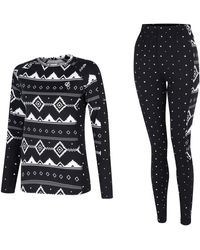 Dare 2b - Dames Exchange Iiii Baselayer Set In Zwart-wit - Lyst