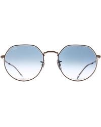Ray-Ban - Round Rose Gradient Rb3565 Jack Metal - Lyst