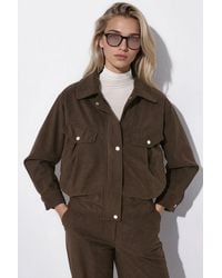 Hiccup - Velvet Jacket With Pocket Detail - Lyst