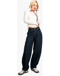 Boohoo - Seam Detail Tapered Jean - Lyst