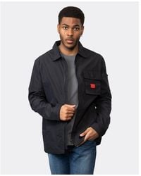 HUGO - Emmond Zip Overshirt Size: L - Lyst
