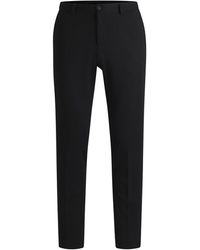 BOSS - Genius Solid Patterned Straight Chinos - Lyst