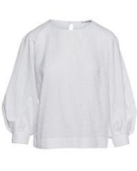 Conquista - Bishop Sleeve Jacquard Top - Lyst