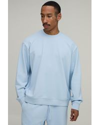 BoohooMAN - Oversized Premium 480Gsm Sweatshirt - Lyst
