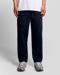 Lyle & Scott - Straight Leg Linen Blend Trousers - Lyst