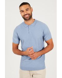 Brave Soul - Light Short Sleeve Knitted Polo Shirt - Lyst