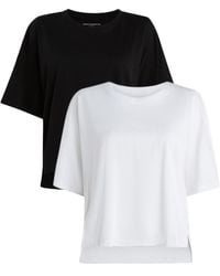 French Connection - 2 Pack Cotton Crew Neck Boxy Fit Short Sleeve T-Shirts - Lyst