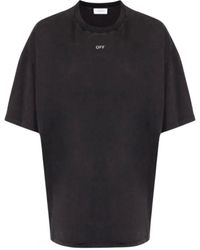Off-White c/o Virgil Abloh - St Matthew Oversized Black T-shirt - Lyst