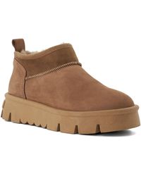 Dune - Pod Faux-Fur-Lined Ankle Boots - Lyst