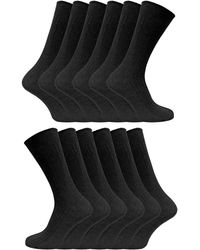 Sock Snob - 12 Pair Multipack 100% Cotton Socks - Lyst