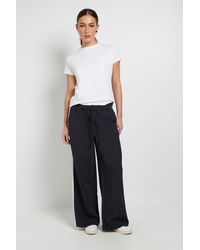 PRINCIPLES - Side Stripe Wide Leg Drawstring Trouser - Lyst