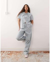 Reclaimed Vintage - Baggy Wide Leg Jean Co-Ord - Lyst