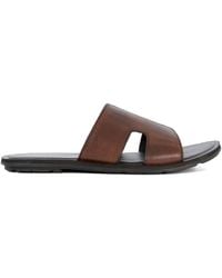 Dune - Itos Leather Flat Sandals Open Toe - Lyst