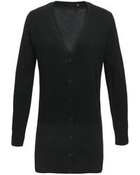 PREMIER - Ladies Longline V Neck Cardigan - Lyst