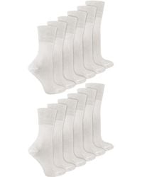 IOMI - 12 Pair Multipack Ladies Diabetic Bamboo Socks - Lyst