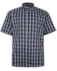 Fitzgerald London - Fitz Gerald Big Size Casual Short Sleeve Cotton Checked King - Lyst