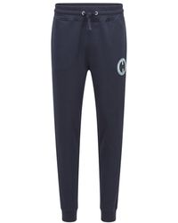 BOSS - Javan Tracksuit Broek In Donkerblauw - Lyst