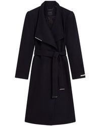 Ted Baker - Rose Midi Length Belted Wool Wrap Coat - Lyst