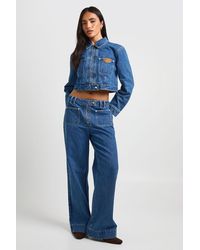 Boohoo - High Waist Pocket Detail Wide Leg - Lyst