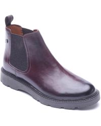 Base London - Echo Leather Washed Boots - Lyst