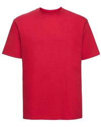 Russell - Ringspun Cotton Classic T-Shirt (Classic) - Lyst
