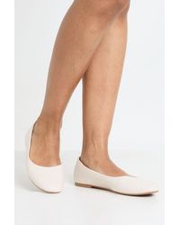 Boohoo - Round Toe Ballet Flats - Lyst