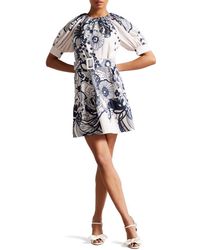 Ted Baker - Soira Mini Dress With Puff Sleeve - Lyst