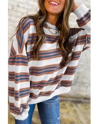 Azura Exchange - Gestreepte Pullover Lange Mouwen - Lyst