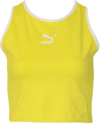 PUMA - Ladies Classics Cropped Tank (Blazing) - Lyst