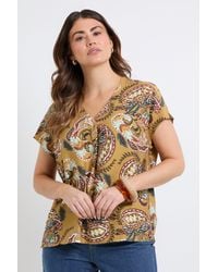Wallis - Paisley Overhead Shirt - Lyst