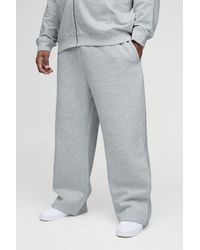 BoohooMAN - Plus Straight Leg Basic Joggers - Lyst