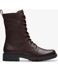 Clarks - Orinoco2 Style Dark Lea Boots - Lyst