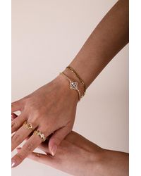SVNX - Clover Diamante Bracelet - Lyst