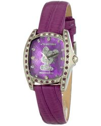 Chronotech - Purple Leather Watch - Lyst